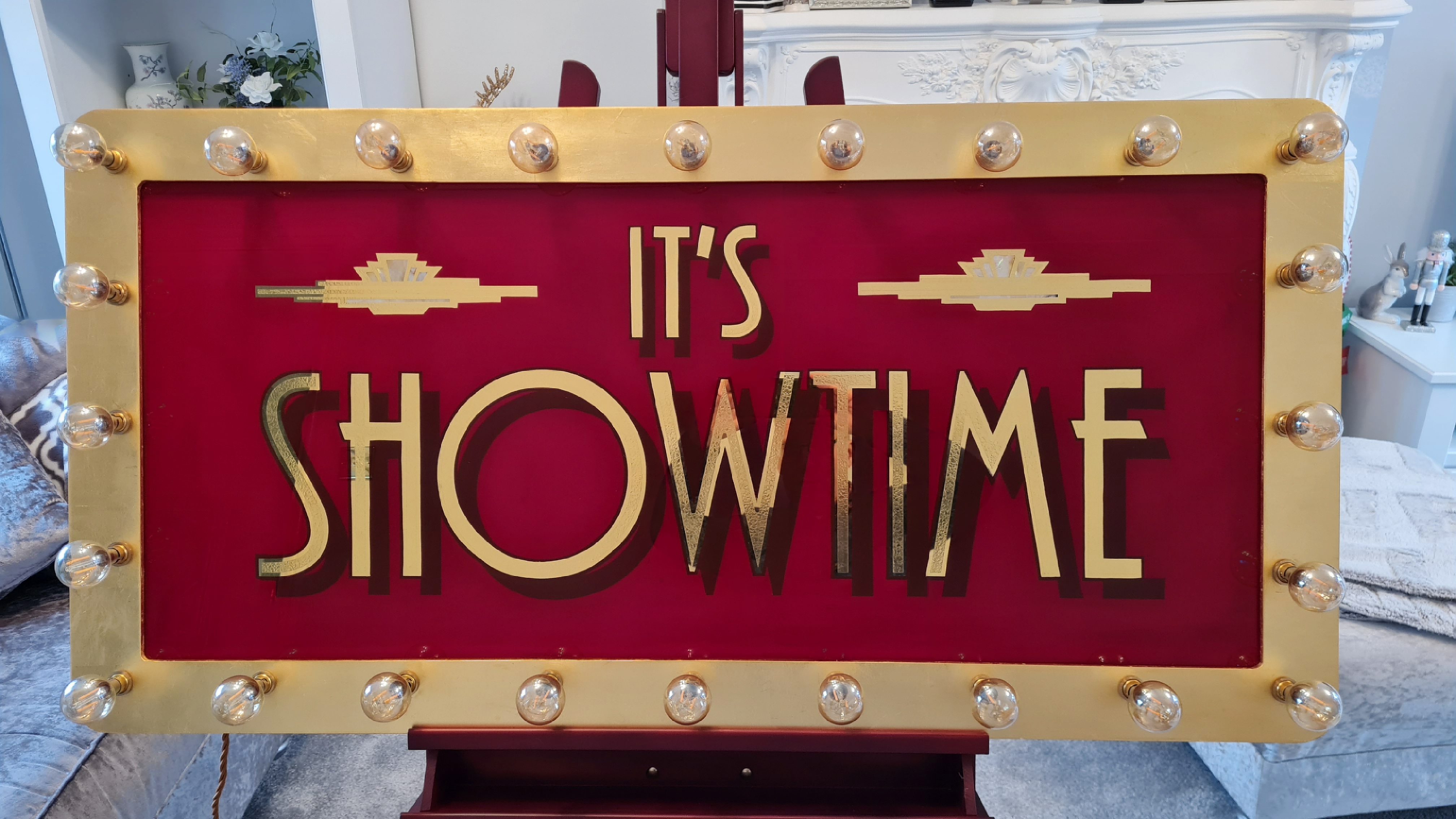 Home Cinema Glass Sign